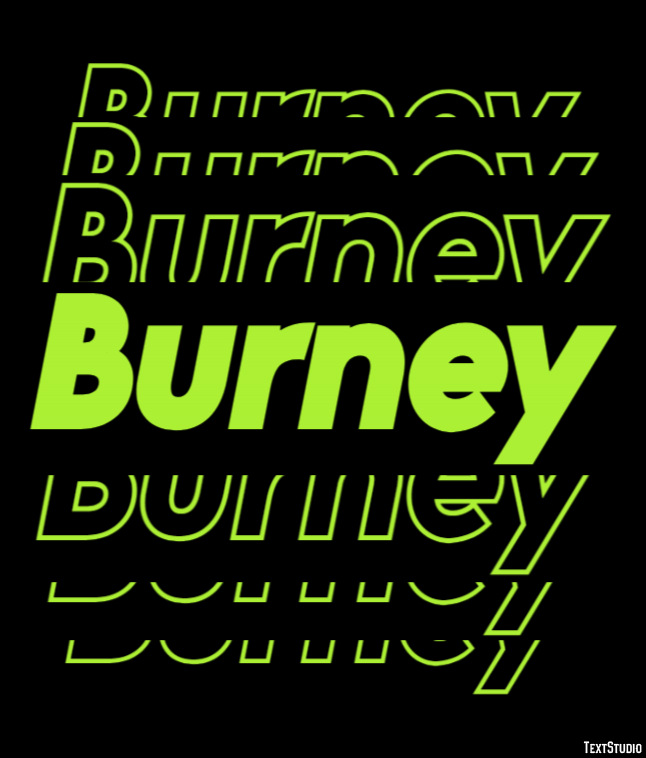 Burney Text Effect