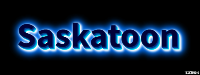 Saskatoon Texteffekt