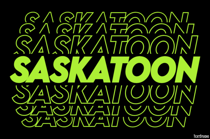 Saskatoon Efekt tekstowy