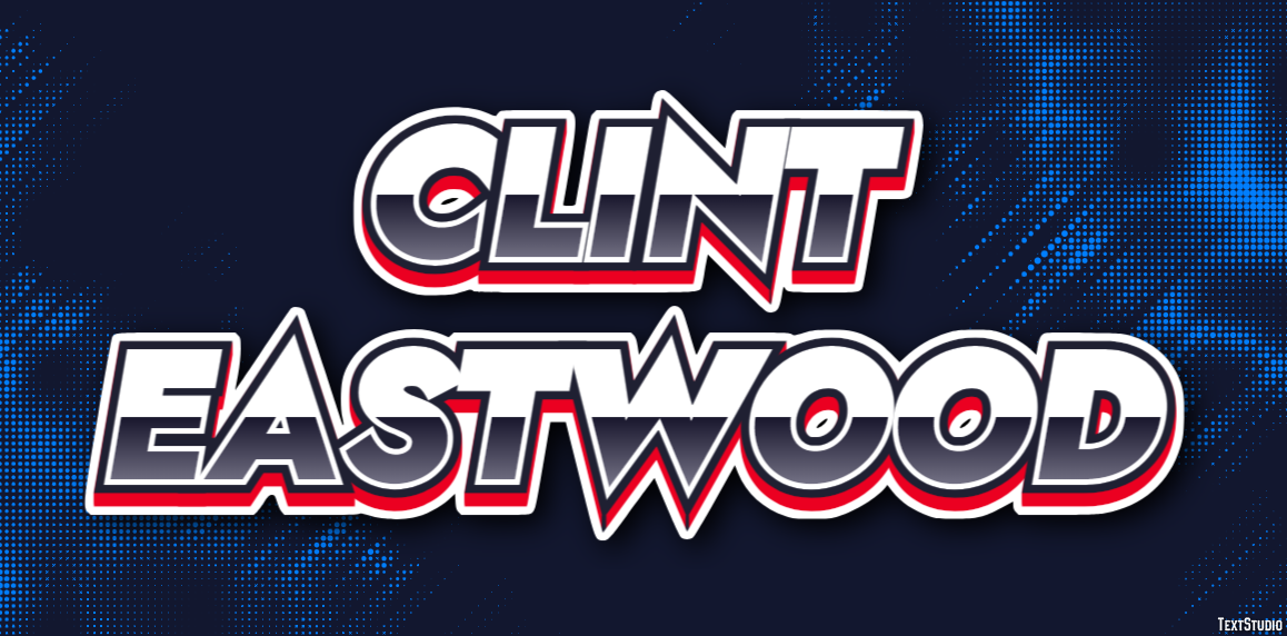 Clint Eastwood Efeito de texto