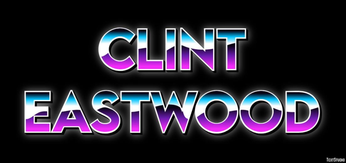 Clint Eastwood Efeito de texto