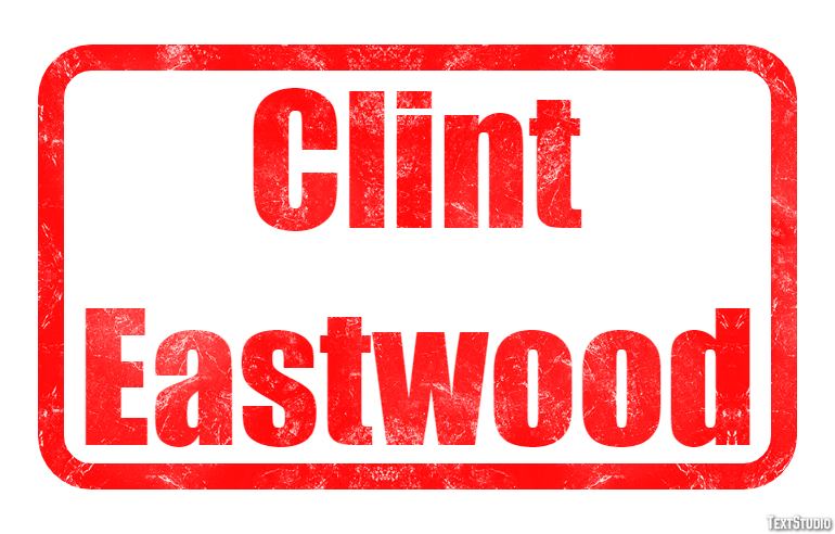 Clint Eastwood Efeito de texto