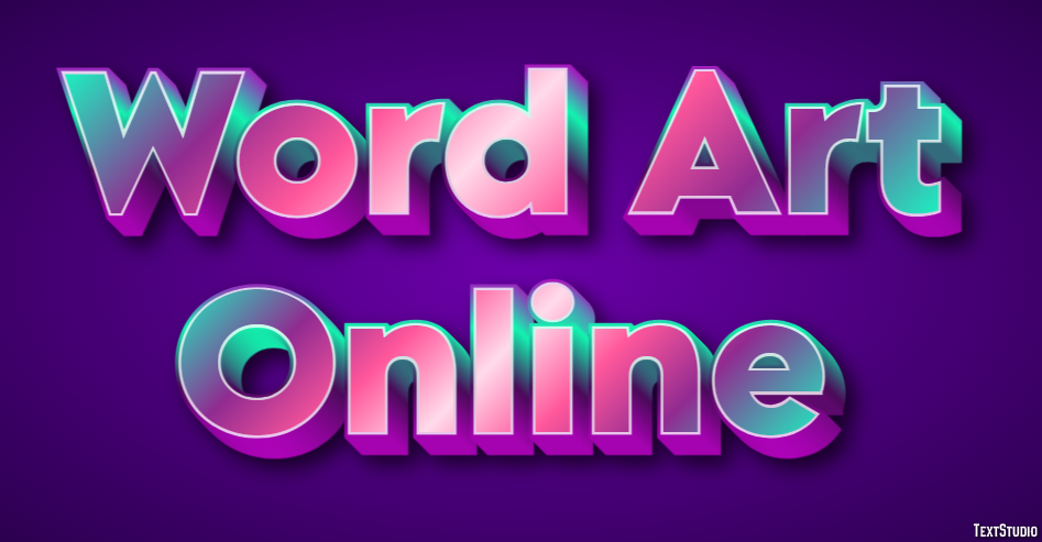 Word Art Online Effetto testo