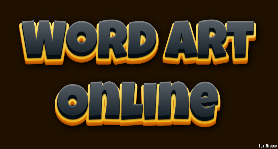 Word Art Online Effetto testo