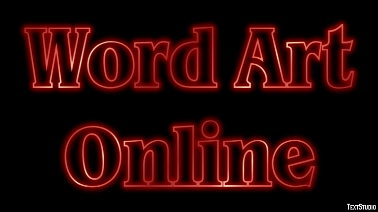 Word Art Online Effetto testo