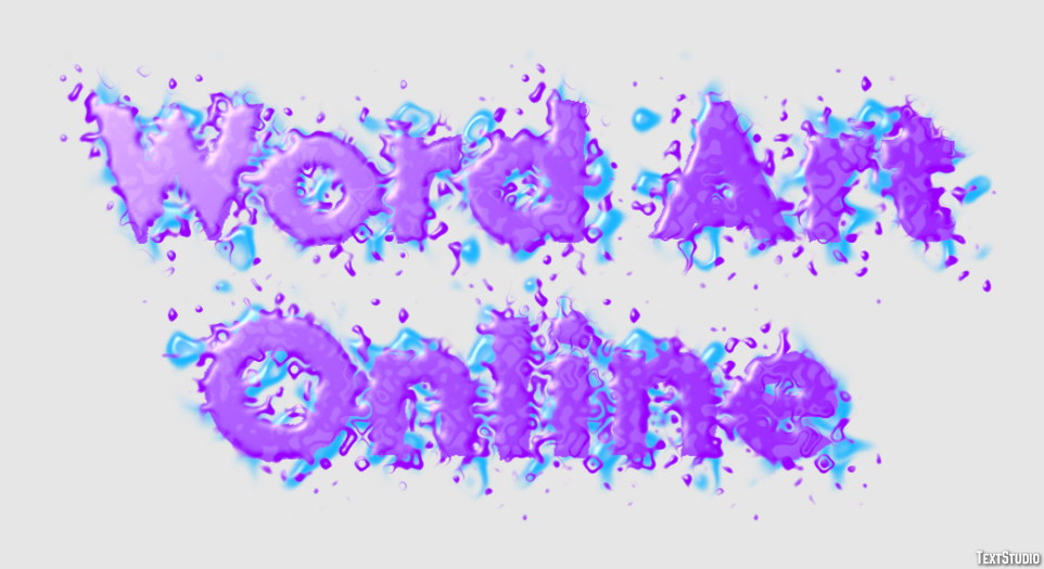 Word Art Online Effetto testo