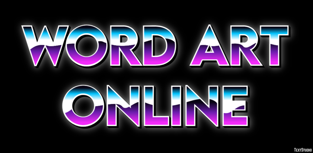 Word Art Online Effetto testo
