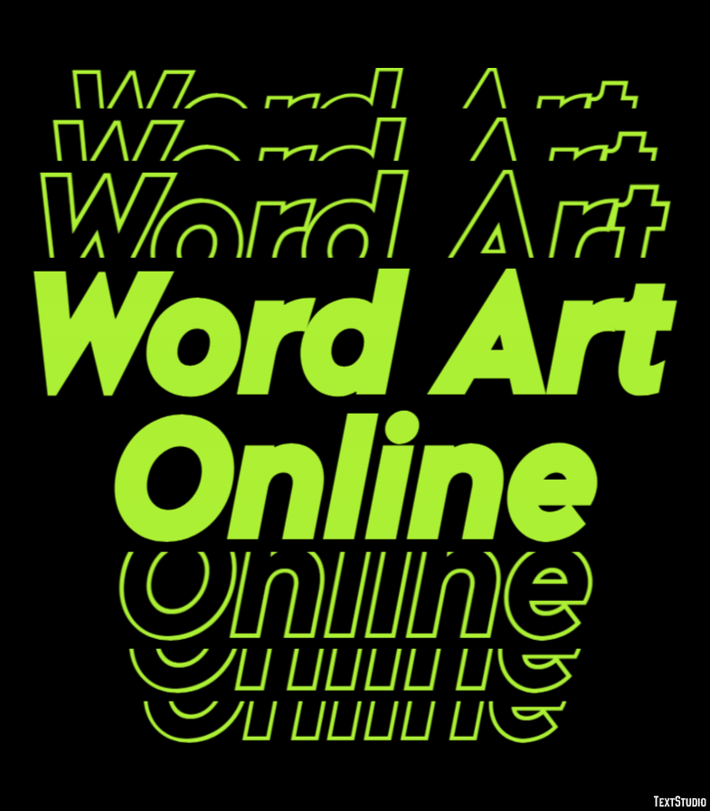 Word Art Online Efekt tekstowy