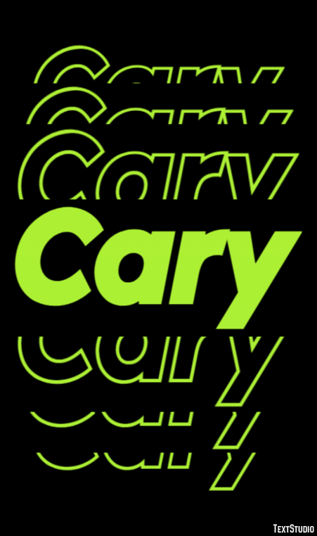 Cary Text Effect