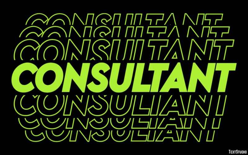 Consultant Text Effect
