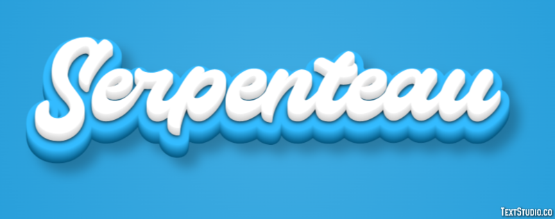 Serpenteau Effet de Texte