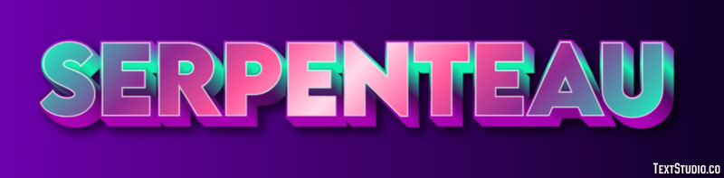 Serpenteau Text effect