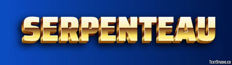 Serpenteau Text effect