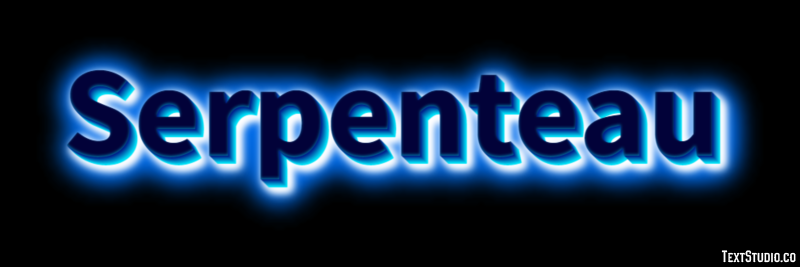 Serpenteau Text effect