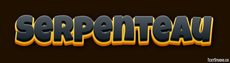 Serpenteau Text effect