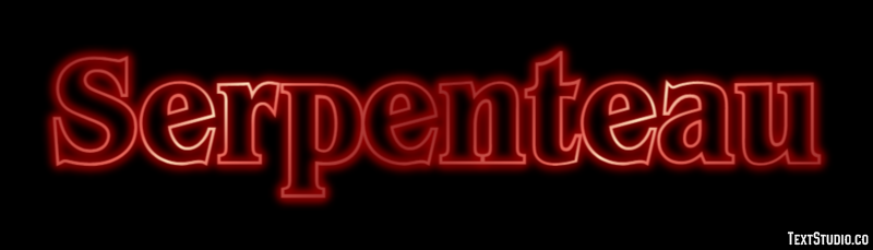Serpenteau Effet de Texte