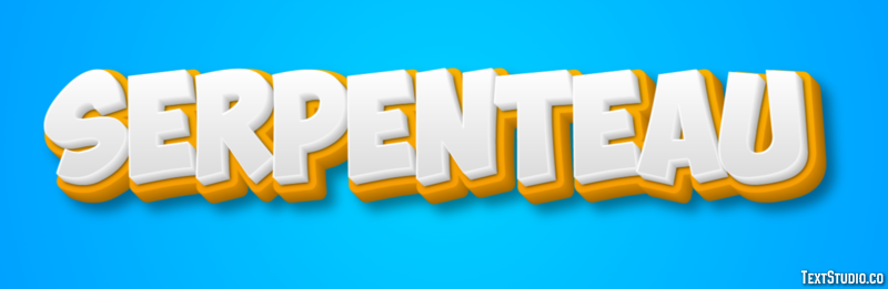 Serpenteau Effet de Texte