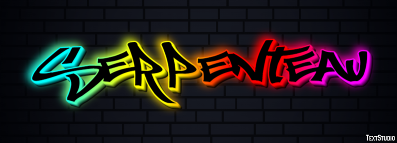Serpenteau Effet de Texte
