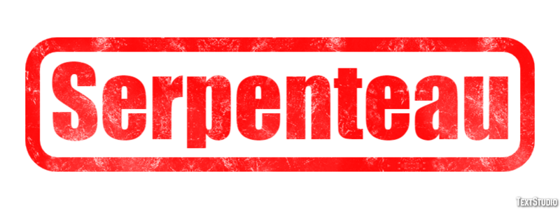 Serpenteau Text effect