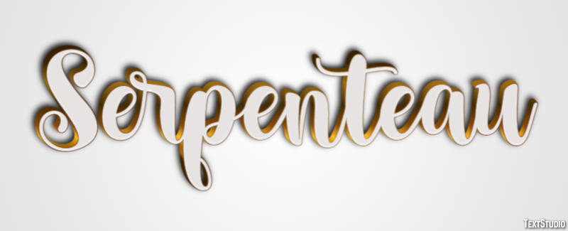 Serpenteau Text effect