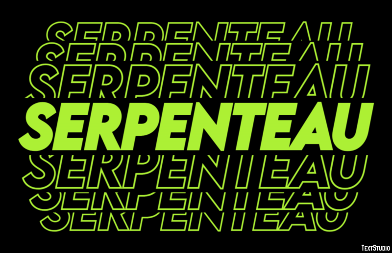 Serpenteau Effet de Texte