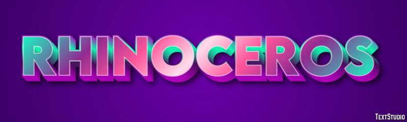 Rhinoceros Text Effect