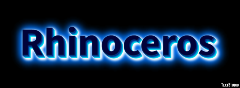 Rhinoceros Text Effect