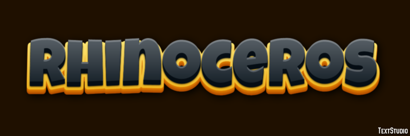 Rhinoceros Text Effect