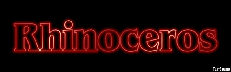 Rhinoceros Text Effect