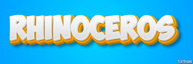 Rhinoceros Text Effect