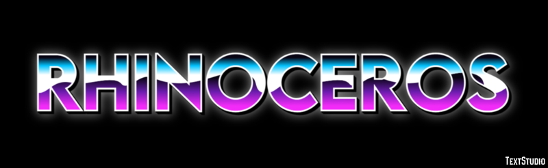 Rhinoceros Text Effect