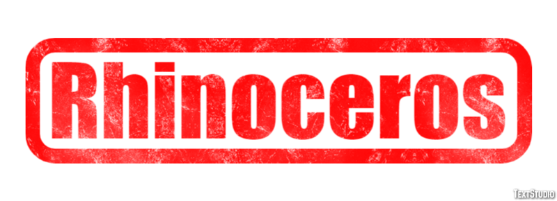 Rhinoceros Text Effect