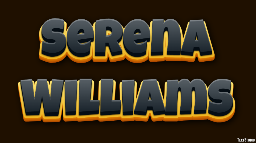 Serena Williams Efecto de Texto