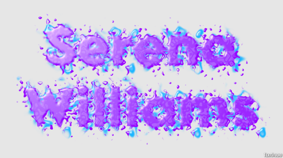 Serena Williams Text Effect