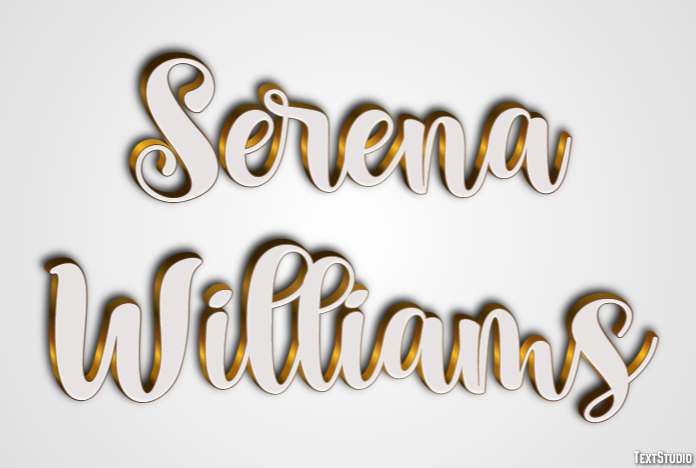 Serena Williams Efecto de Texto