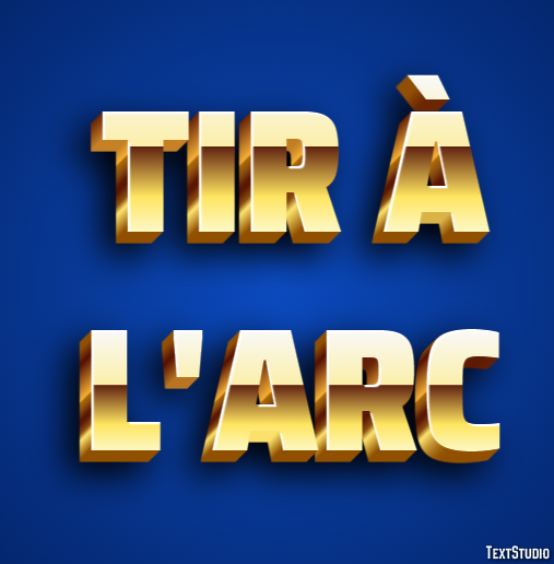 Tir à l'arc Effet de texte