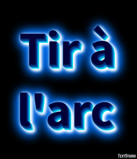 Tir à l'arc Effet de texte