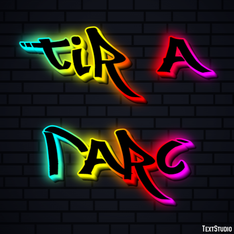 Tir à l'arc Effet de texte