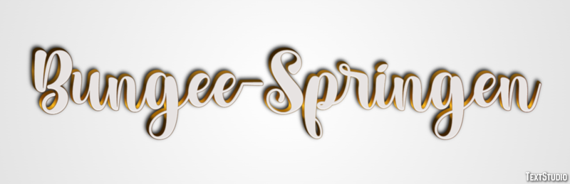 Bungee-Springen Texteffekt