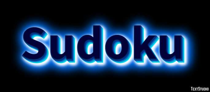 Sudoku Texteffekt