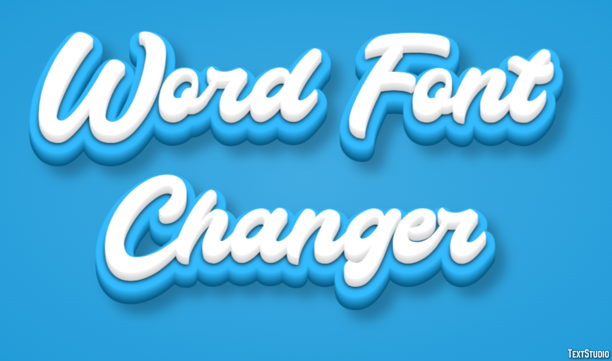 Word Font Changer Effetto testo