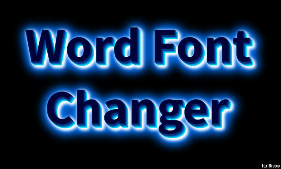 Word Font Changer Effetto testo