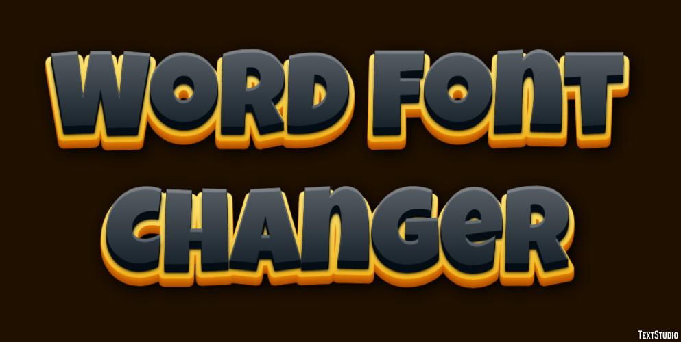 Word Font Changer Tekst Effect