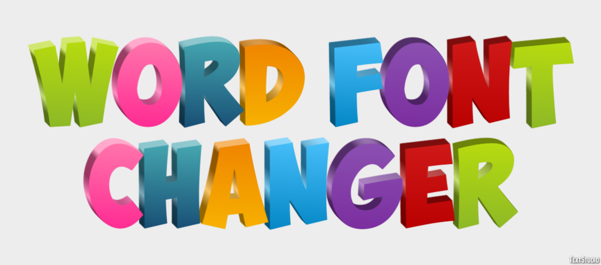 Word Font Changer Effetto testo
