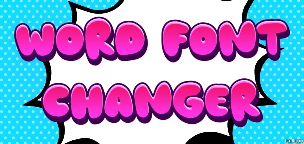 Word Font Changer Effetto testo