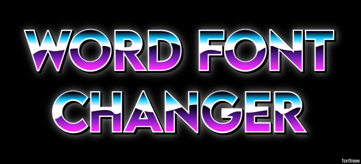 Word Font Changer Effetto testo