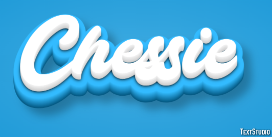 Chessie Эффект текста