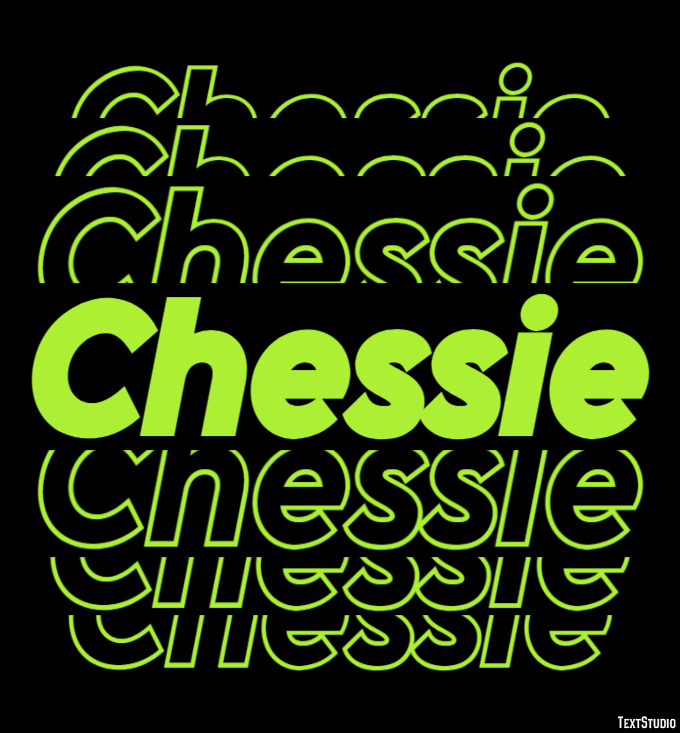 Chessie Эффект текста