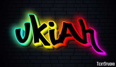 Ukiah Tekst Effect