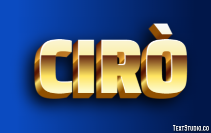 Cirò Effetto testo